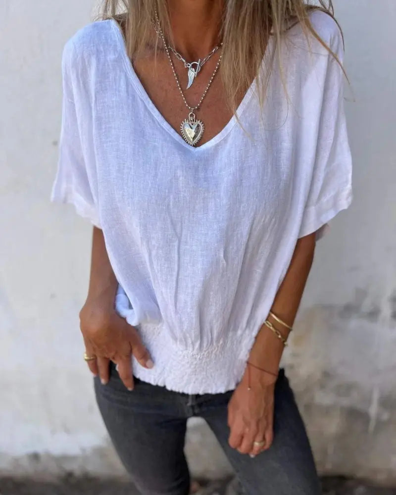 Sand Dune Relaxed Linen Top Jasmine's Boutique Australia