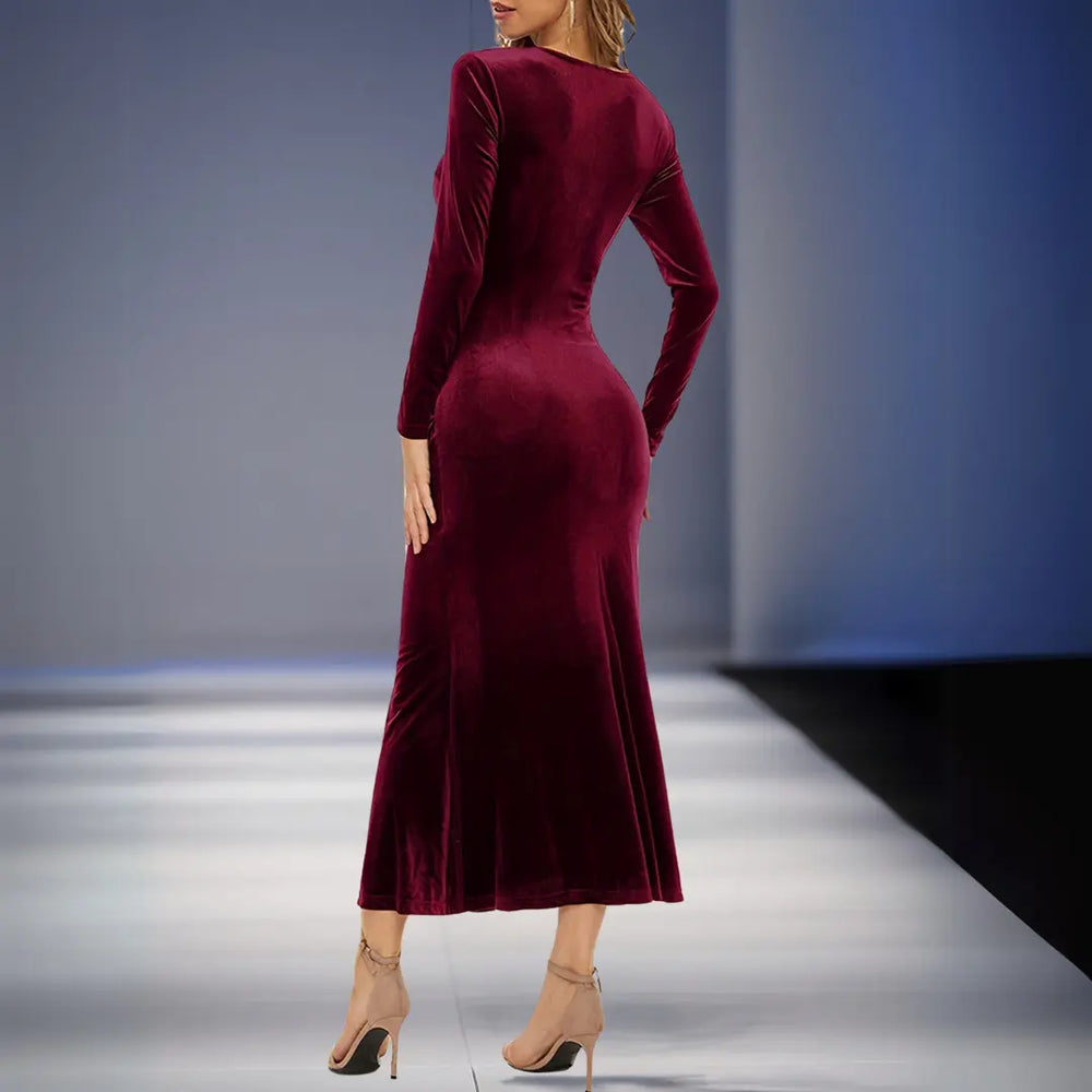 Velvet Elegance Maxi Dress Jasmine's Boutique Australia