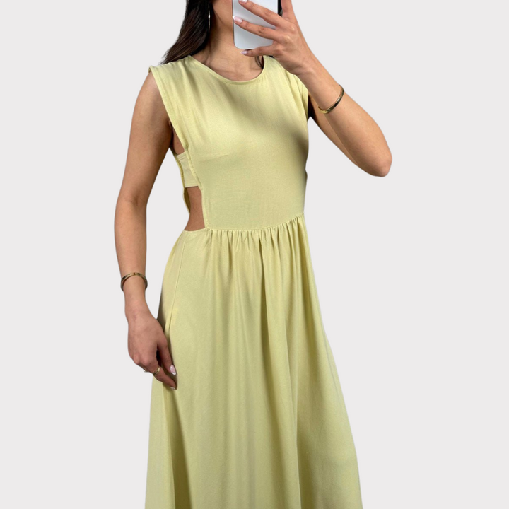 Delina | Cut-Out Maxi Dress Liora Lane Boutique