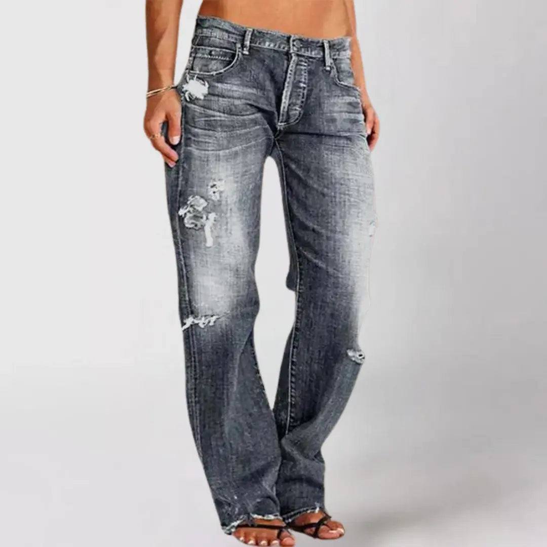 Midnight Fade Distressed Jeans Jasmine's Boutique Australia