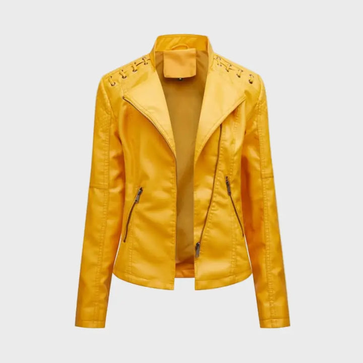 Ruby Edge Leather Jacket Jasmine's Boutique Australia