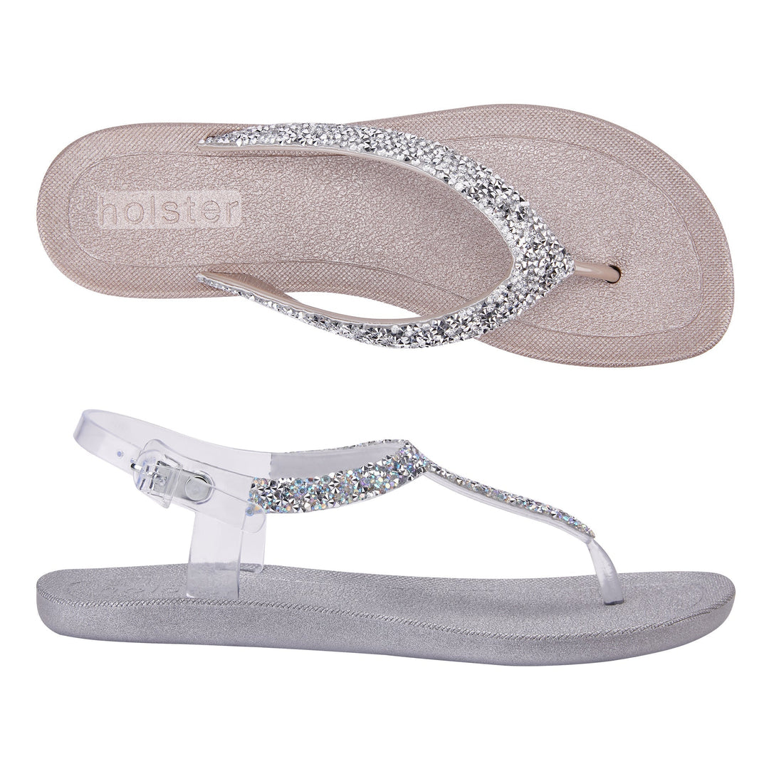 Holster Sparkle Clear Strap Sandals Jasmine's Boutique Australia