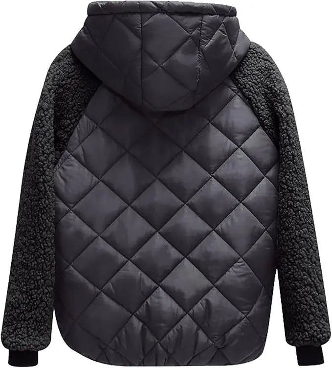 Quilted Sherpa Hybrid Jacket Jasmine's Boutique Australia