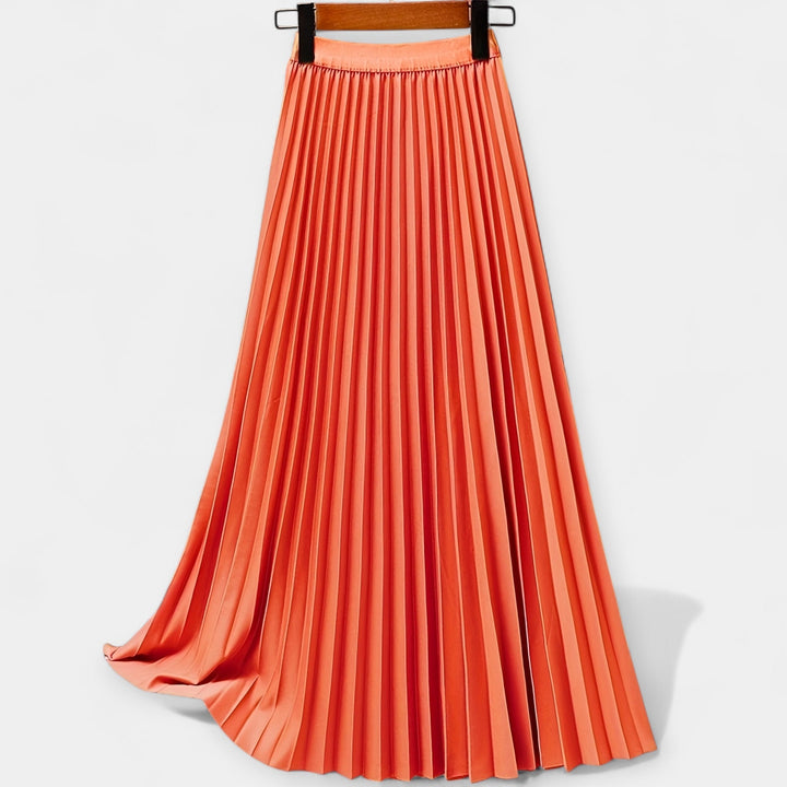 Long Pleated Satin Skirt Jasmine's Boutique Australia