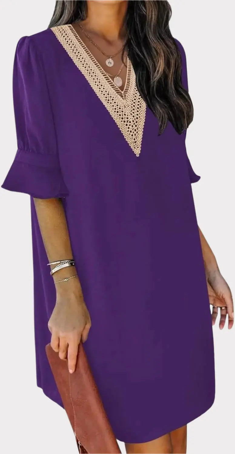 Summer Dresses for Women V Neck Ruffle Short Sleeve Casual Shift Dress Jasmine's Boutique Australia
