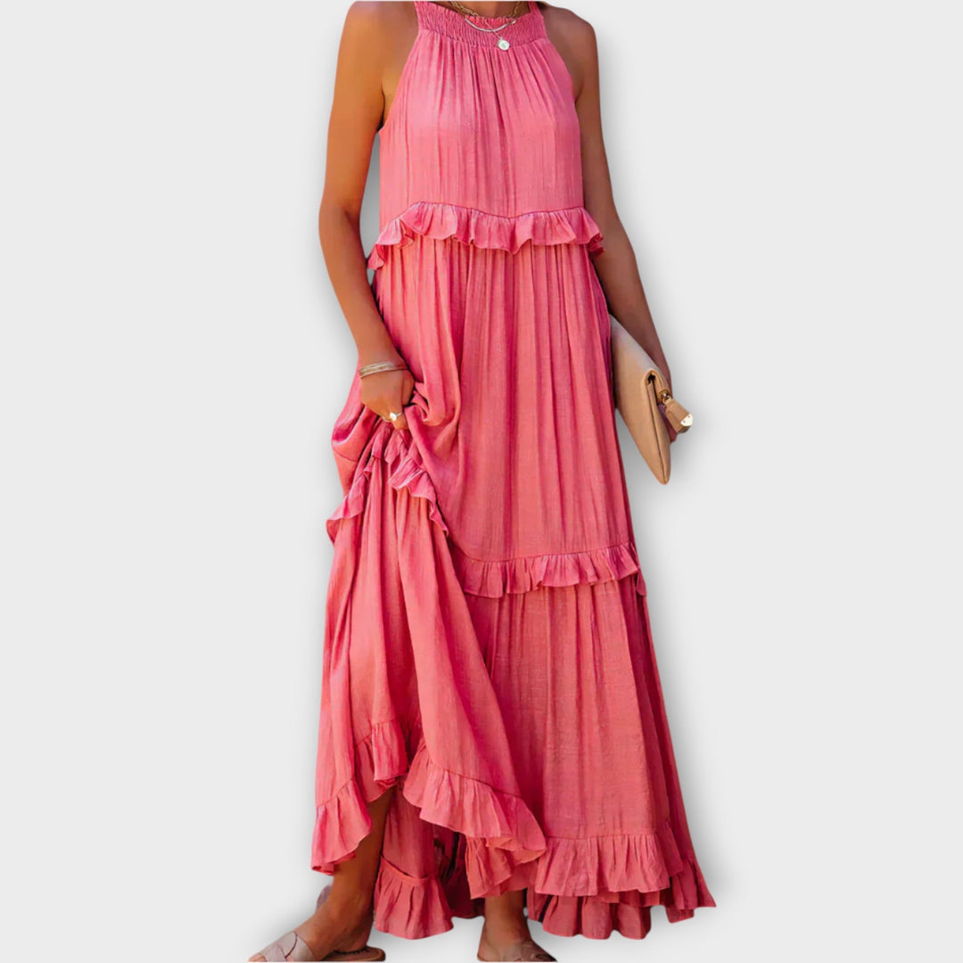 Dress with Thin Straps and Elegant Line Jasmine's Boutique Australia