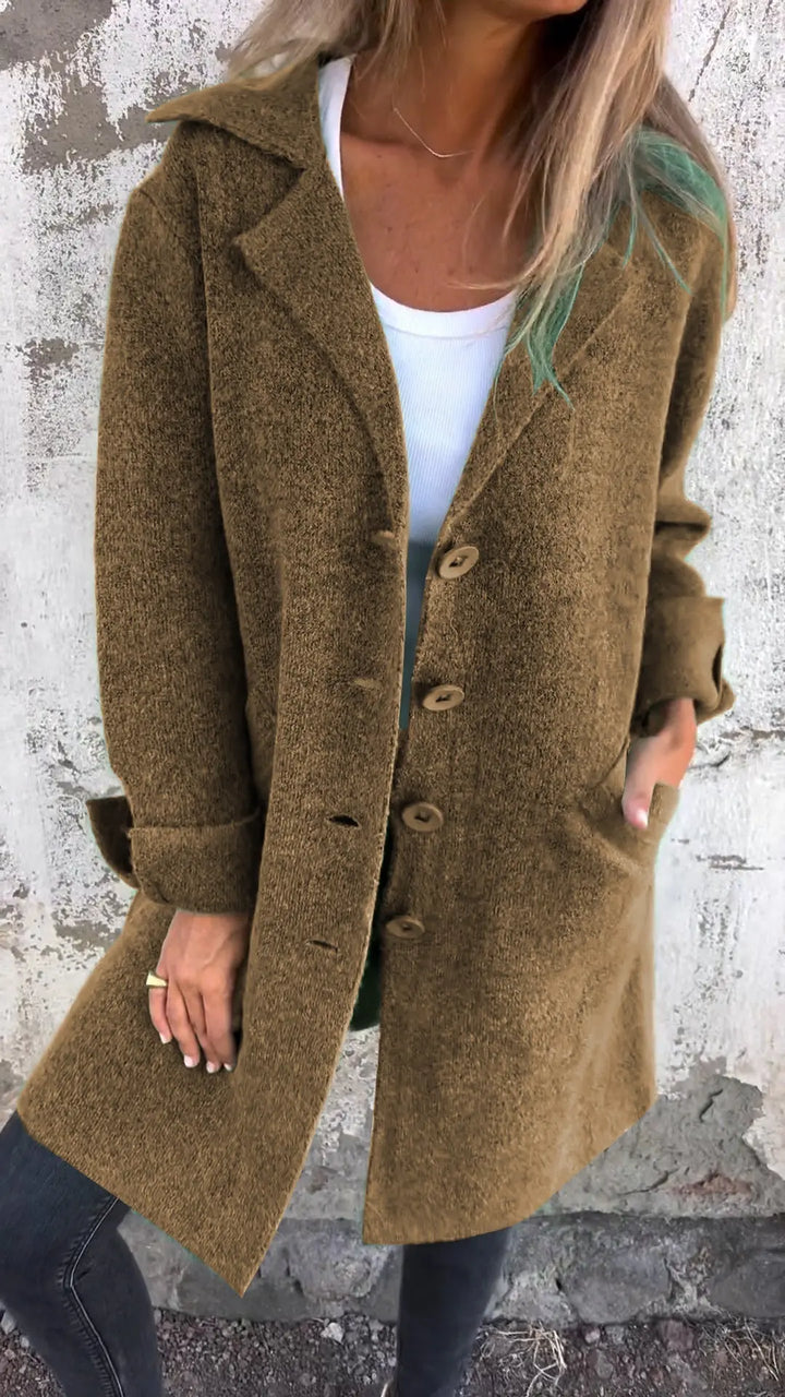 Haven Button-Front Coat Jasmine's Boutique Australia