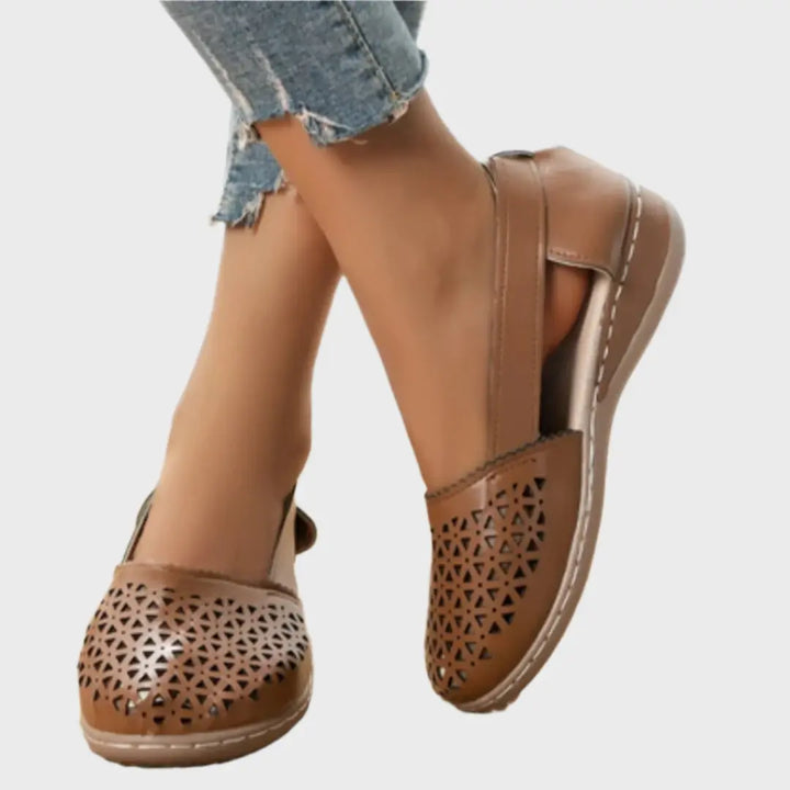 Breezy Cutout Comfort Flats Jasmine's Boutique Australia