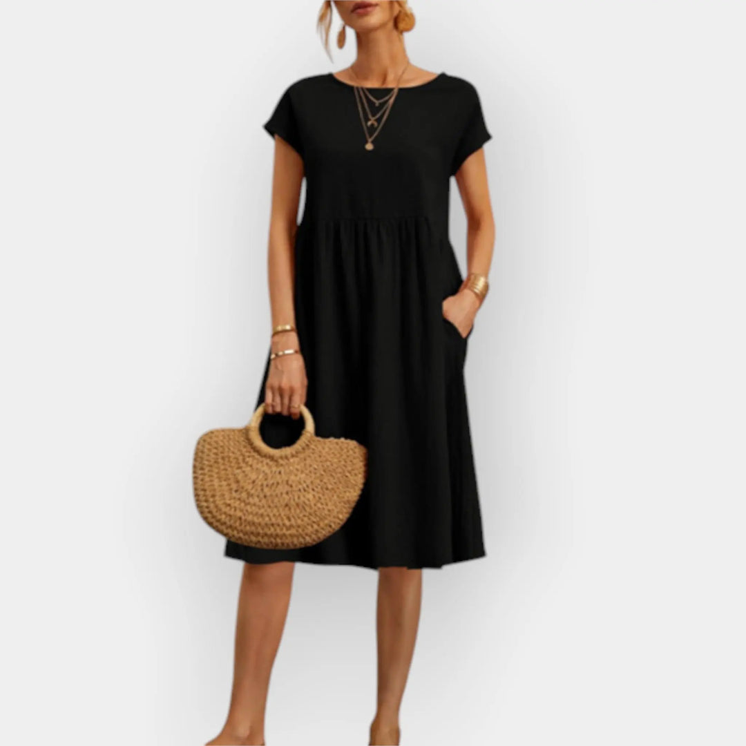 Midi Dress with Clean Lines Jasmine's Boutique Australia