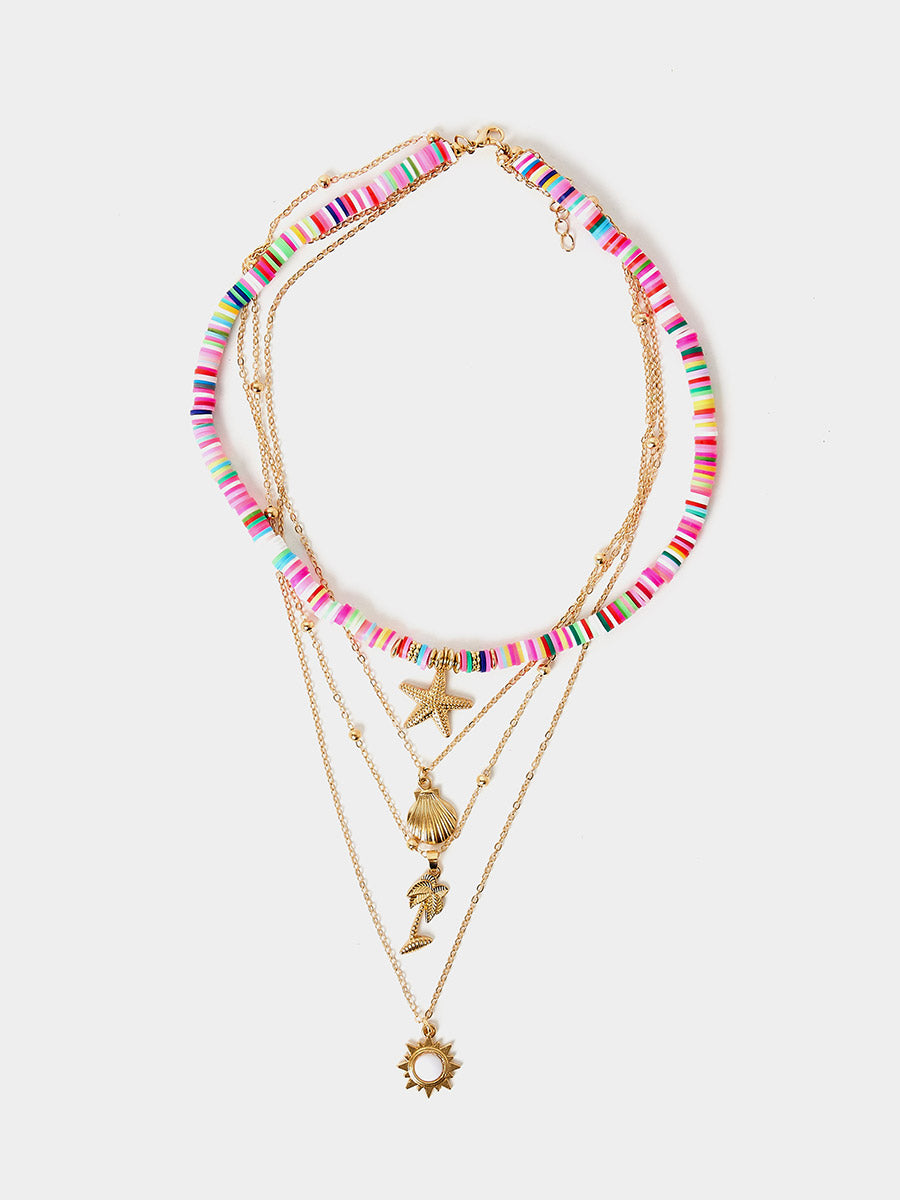 Boho Layered Pendant Necklace Jasmine's Boutique Australia