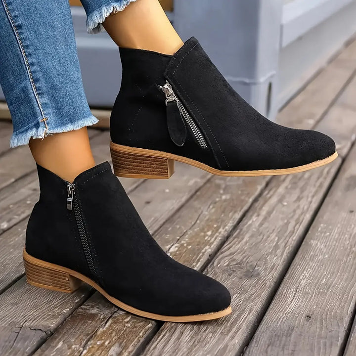 Velour Path Suede Ankle Boots Jasmine's Boutique Australia