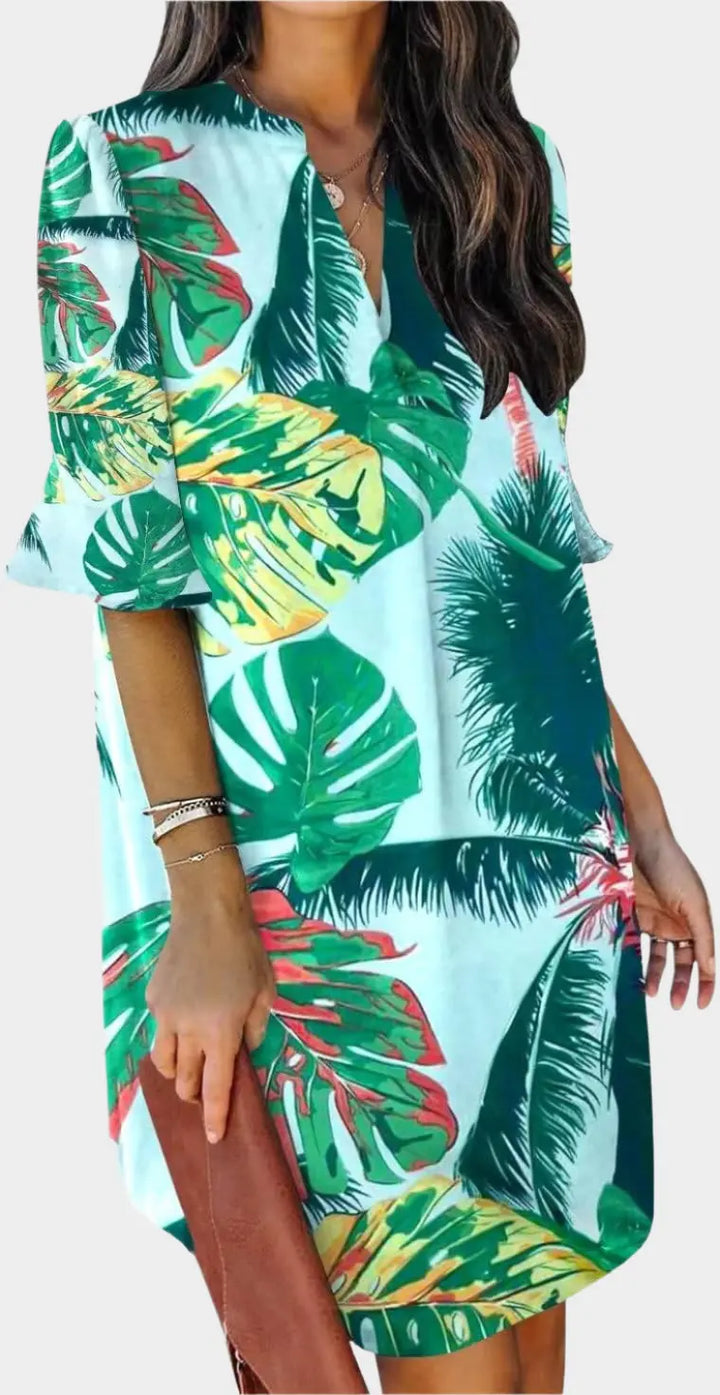 Summer Dresses for Women V Neck Ruffle Short Sleeve Casual Shift Dress Jasmine's Boutique Australia