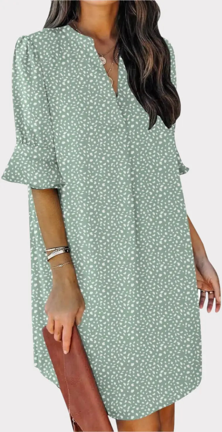 Summer Dresses for Women V Neck Ruffle Short Sleeve Casual Shift Dress Jasmine's Boutique Australia