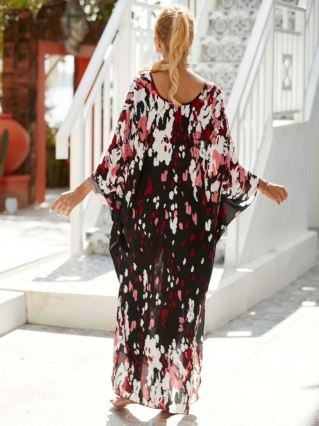 Tropical Resort Bamboo Maxi Dress Jasmine's Boutique Australia