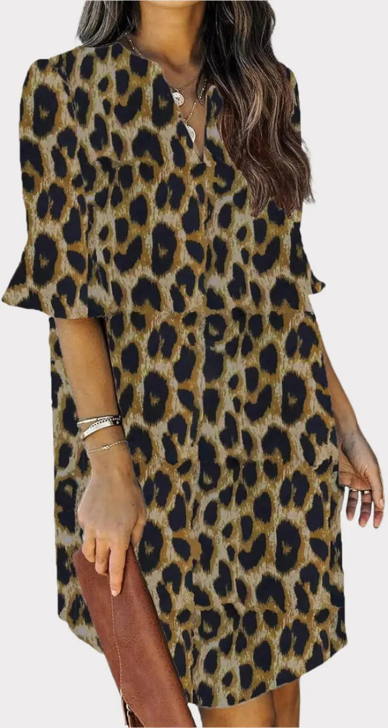 Summer Dresses for Women V Neck Ruffle Short Sleeve Casual Shift Dress Jasmine's Boutique Australia