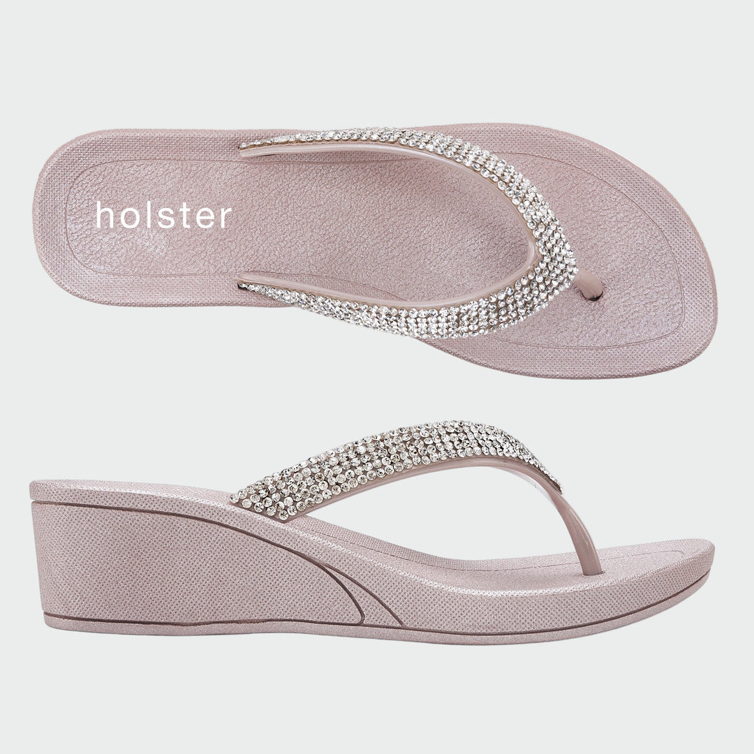 Crystal Wedge Sandals Jasmine's Boutique Australia