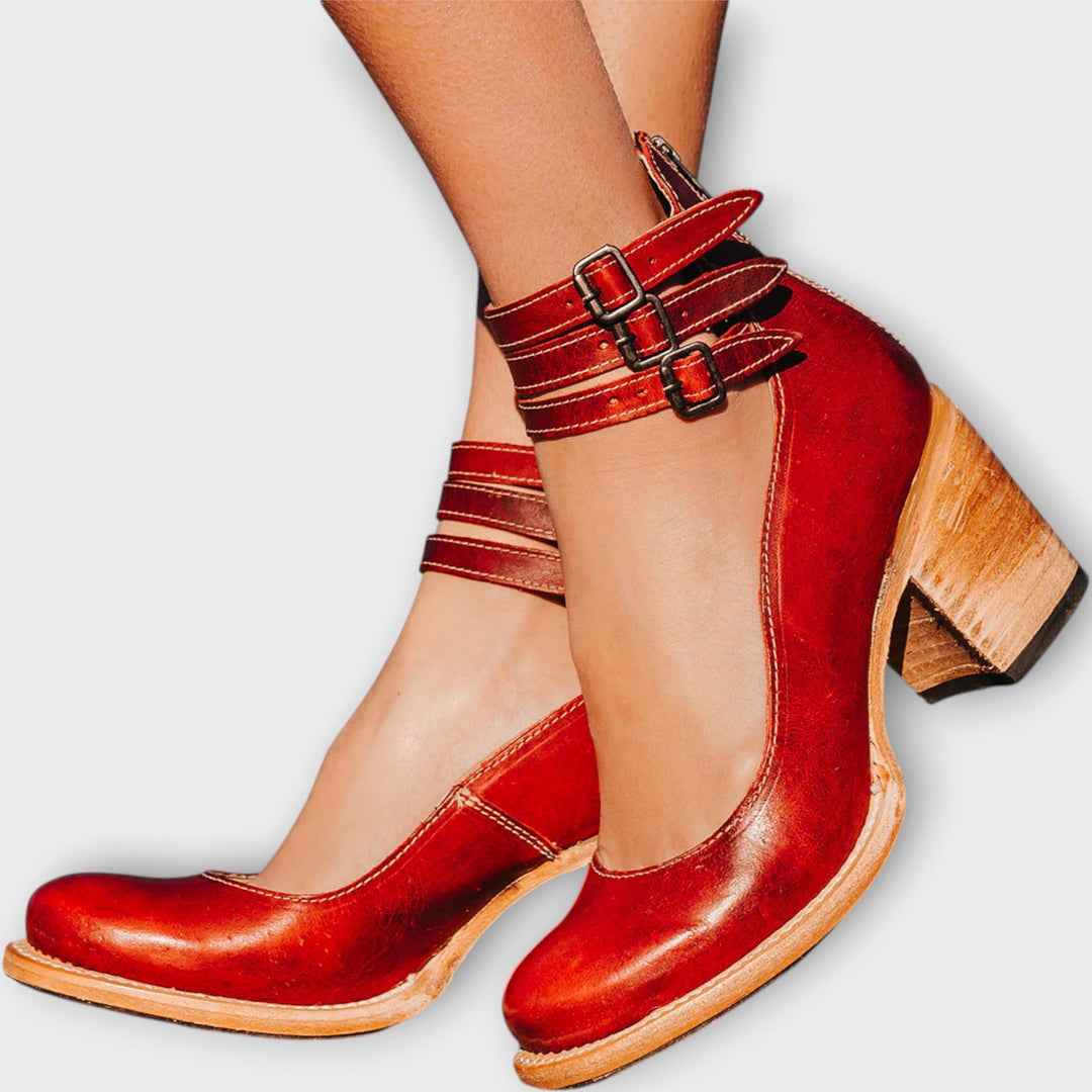 Shoes with Multiple Straps and Thick Heel Jasmine's Boutique Australia