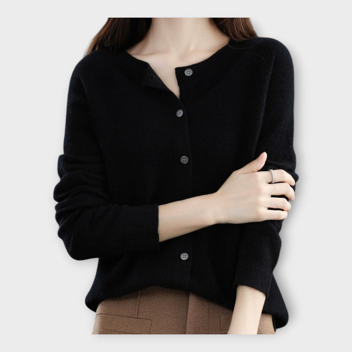 Elegant Buttoned Cardigan Liora Lane Boutique
