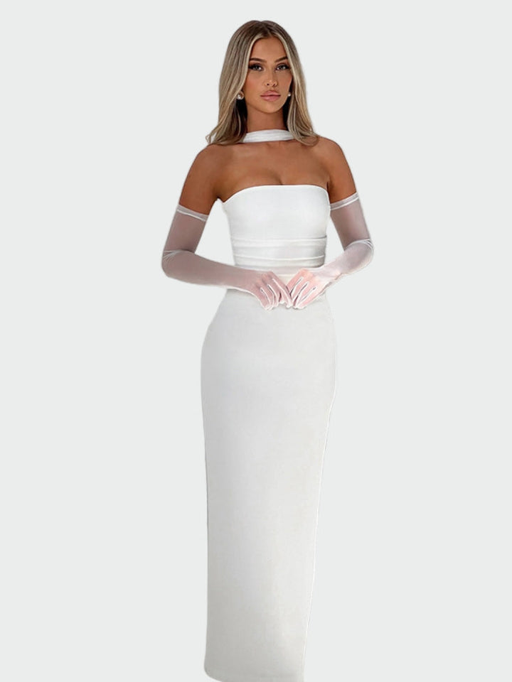 Strapless Lace Dress Set Jasmine's Boutique Australia