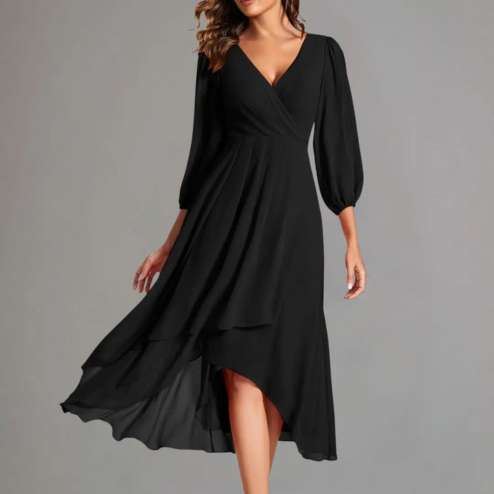 Rust Elegance Flowing Midi Dress Jasmine's Boutique Australia