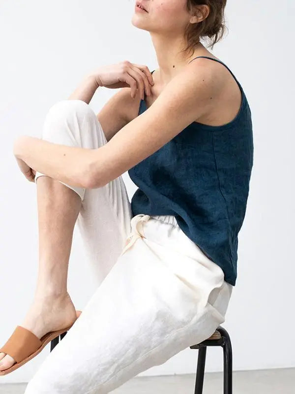 Pure Essence Linen Camisole Jasmine's Boutique Australia