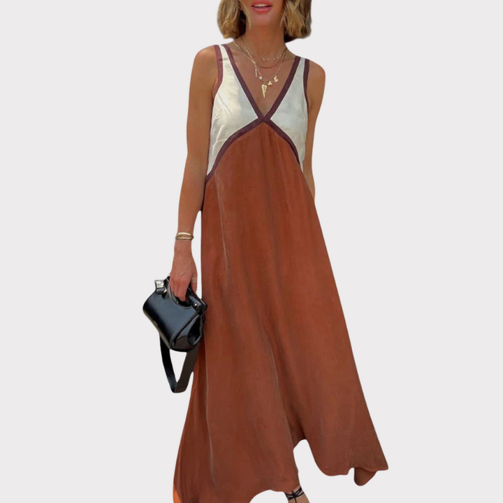Diamond | Lightweight V-Neck Maxi Dress Liora Lane Boutique