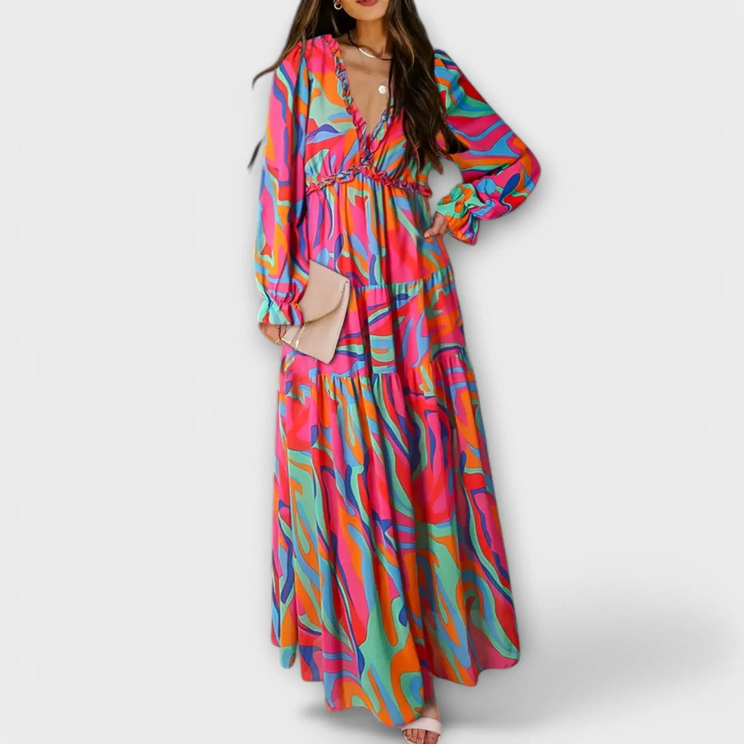 Maxi Dress with Flowers Jasmine's Boutique Australia