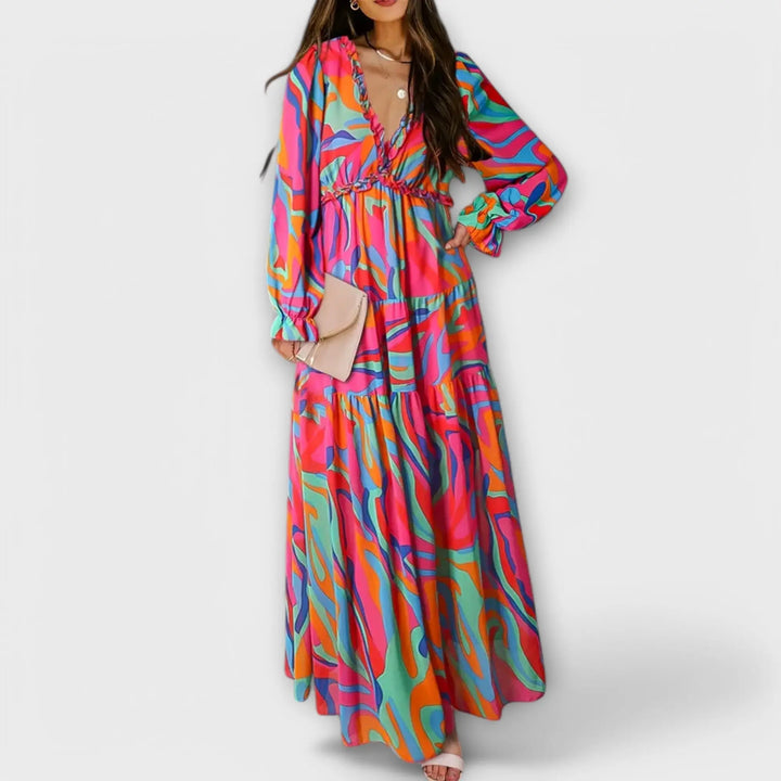 Maxi Dress with Flowers Jasmine's Boutique Australia