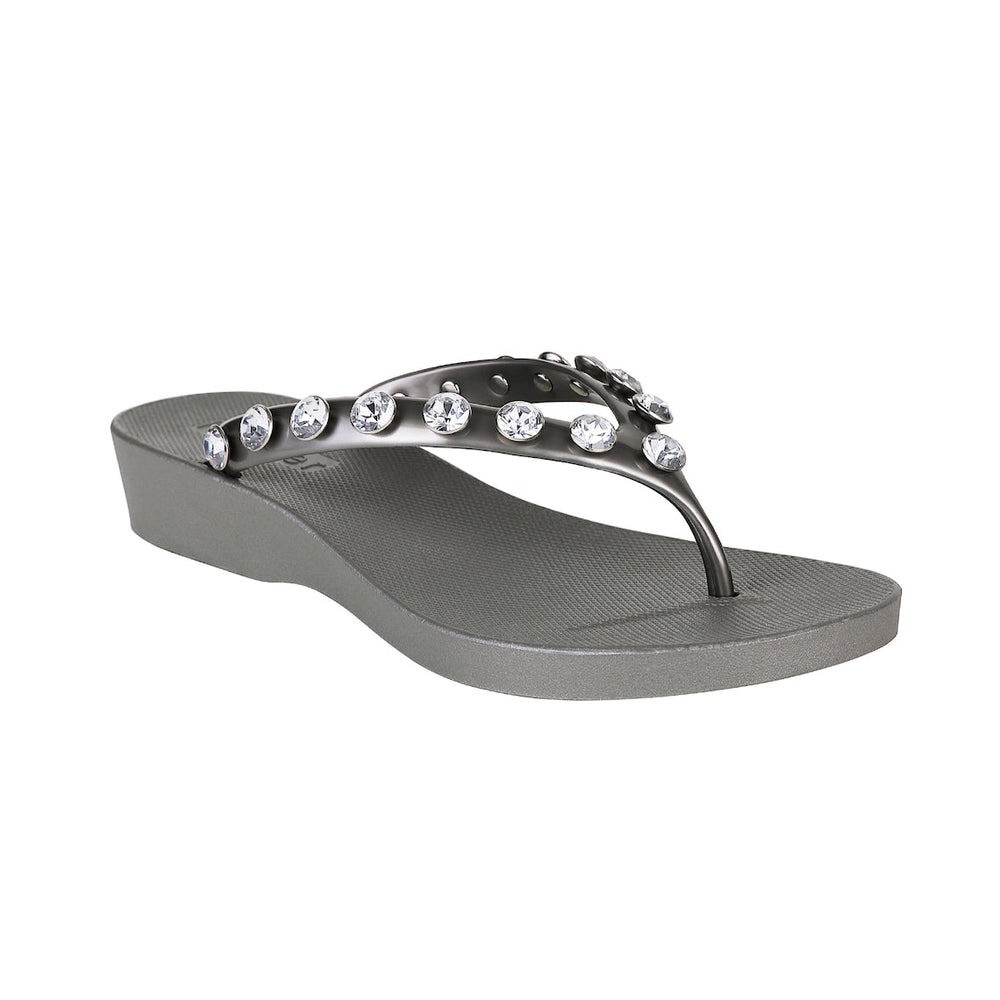 Holster Charcoal Jewel Wedge Sandals Jasmine's Boutique Australia
