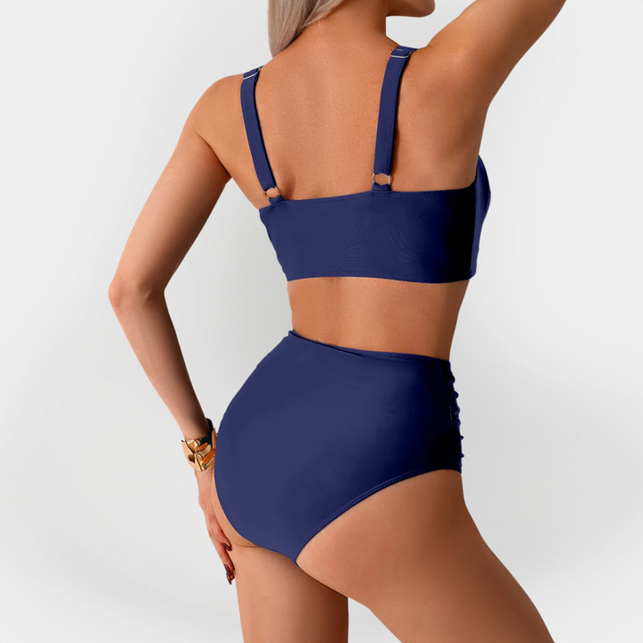 Women's High-Waisted Bikini with Ruffle at the Bust Jasmine's Boutique Australia