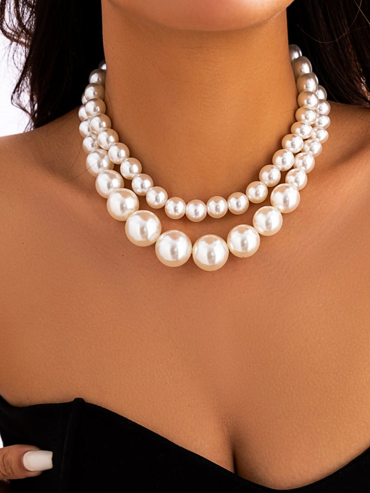 Exaggerated Large Pearl Choker Necklace Jasmine's Boutique Australia