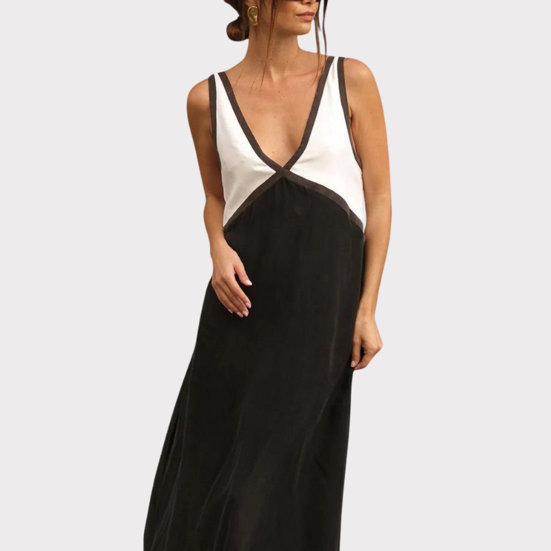 Diamond | Lightweight V-Neck Maxi Dress Liora Lane Boutique