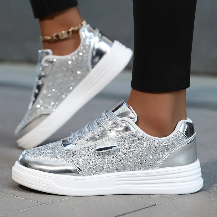 GlamStride Gold Glitter Sneakers Jasmine's Boutique Australia