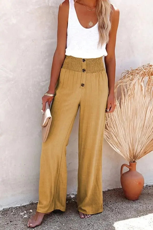 Sage Breeze High-Waist Pants Jasmine's Boutique Australia