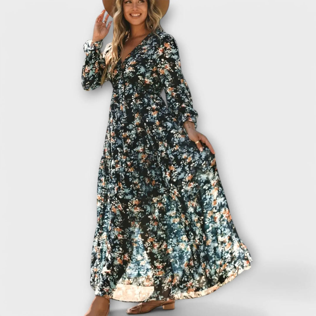 Maxi Dress with Flowers Jasmine's Boutique Australia