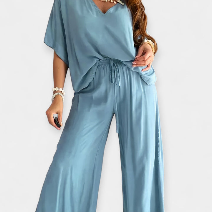 Airy Set with Wide Pants and Loose Blouse Jasmine's Boutique Australia