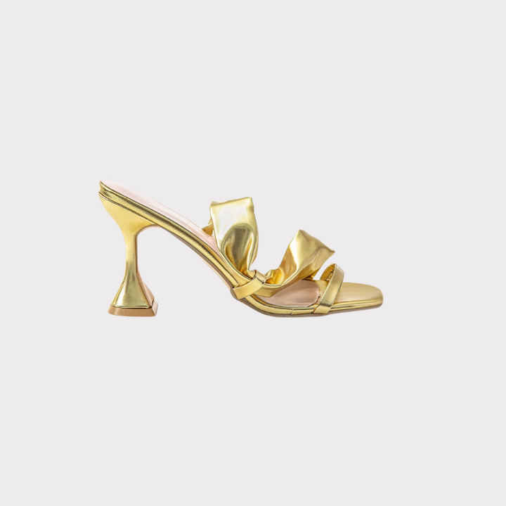 Clara | Metallic Square Toe High Heel Liora Lane Boutique