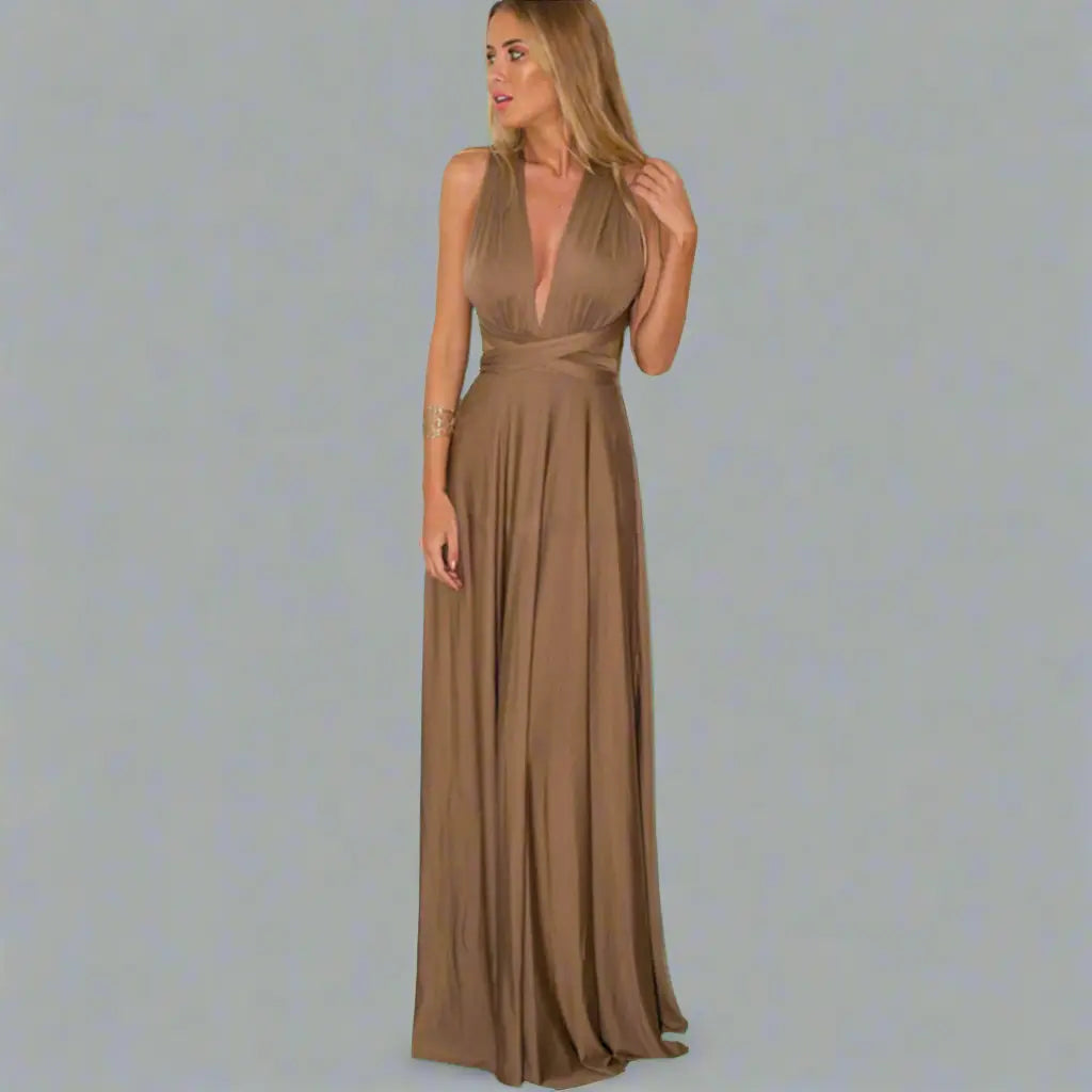 Transformative dress made from exquisite fabric Jasmine's Boutique Australia