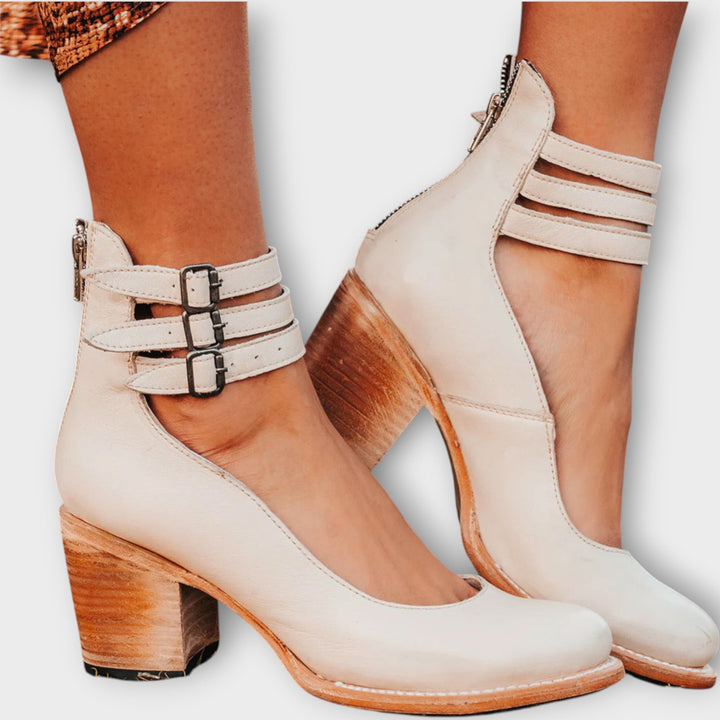 Shoes with Multiple Straps and Thick Heel Jasmine's Boutique Australia