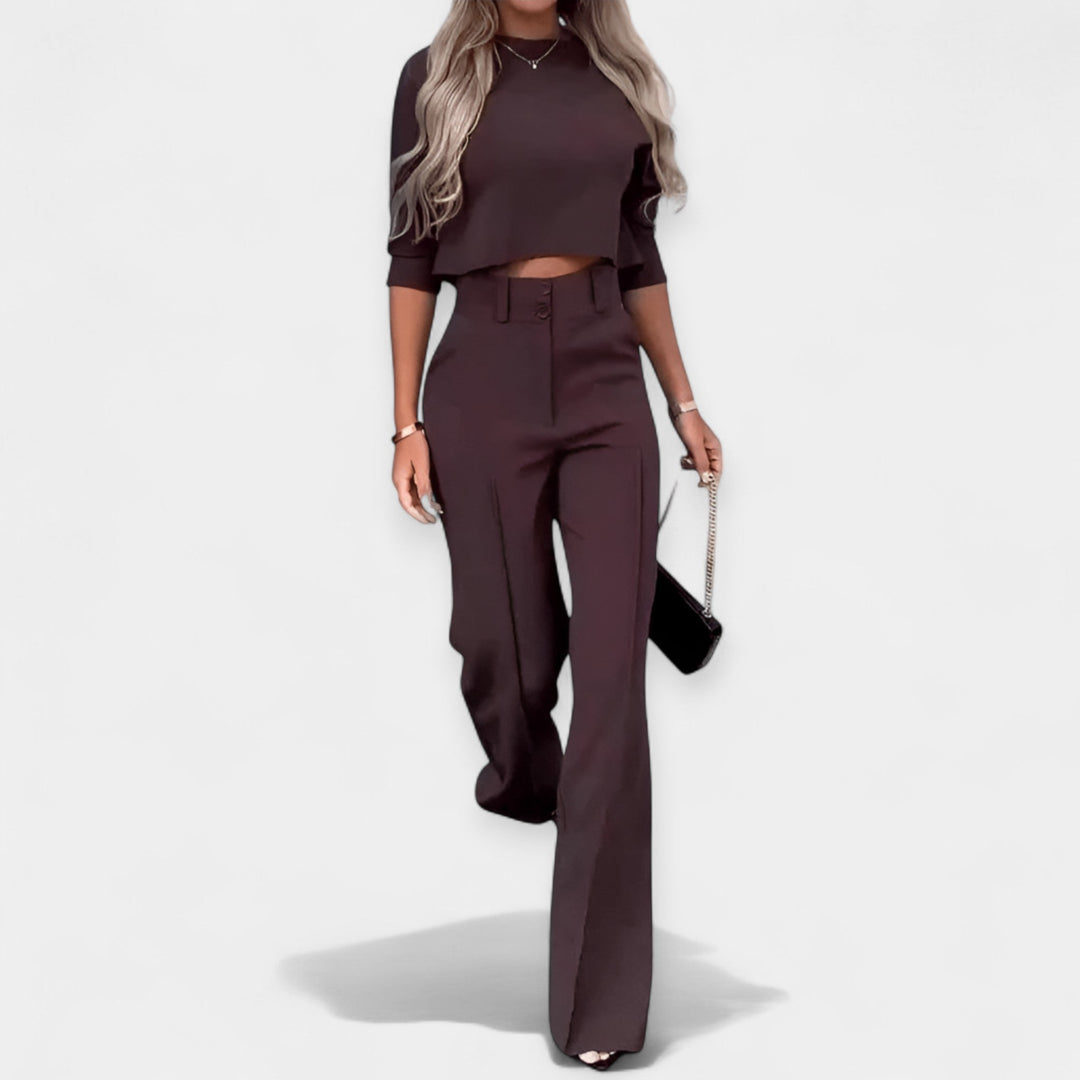 Crop Top and Pants Set Jasmine's Boutique Australia