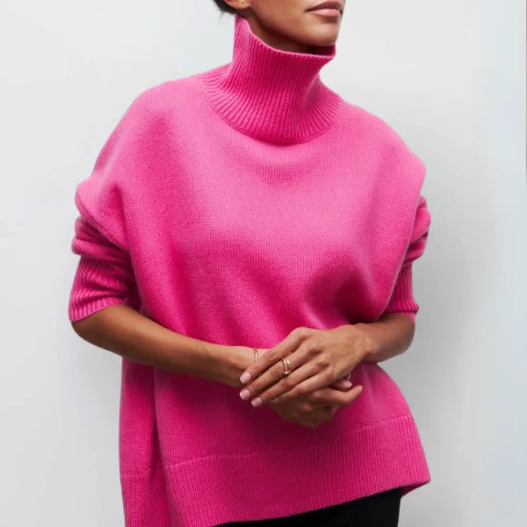 Arctic Sky Oversized Turtleneck Sweater Jasmine's Boutique Australia