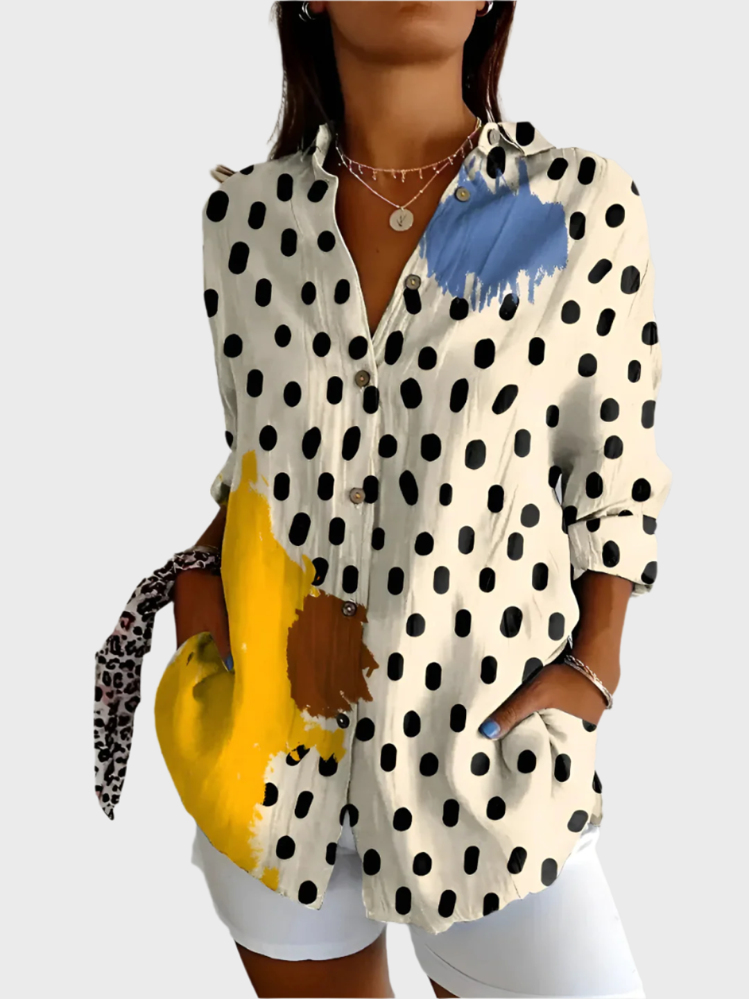 Cotton Blouse with Floral Design Jasmine's Boutique Australia
