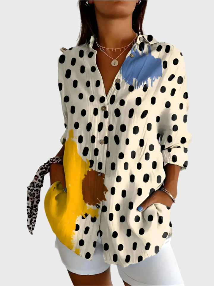 Cotton Blouse with Floral Design Jasmine's Boutique Australia