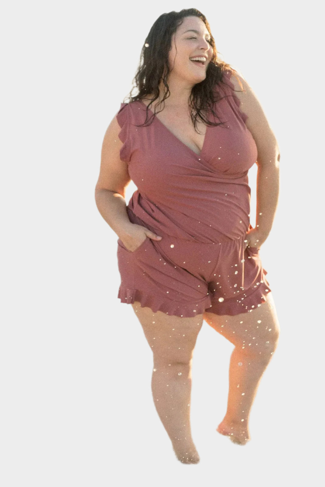 Swimsuit with Ruffles and Support Jasmine's Boutique Australia