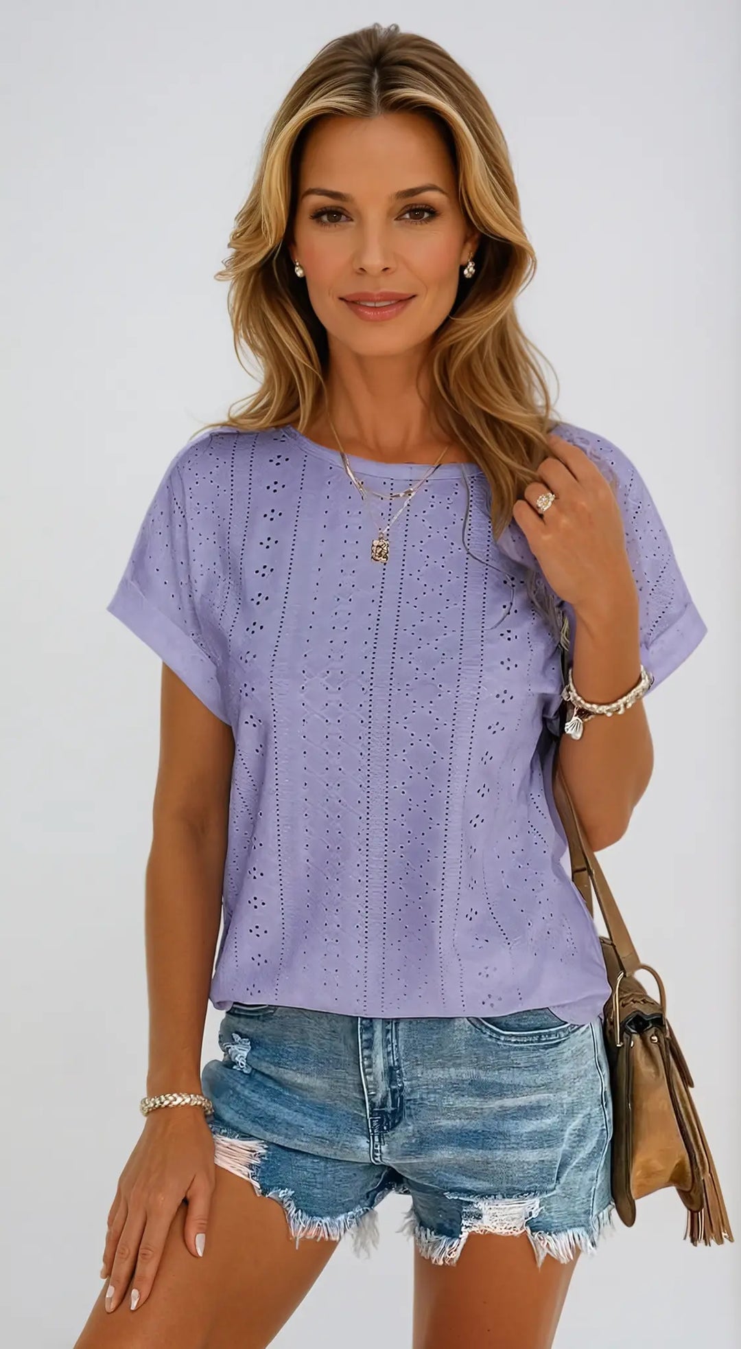 Mint Breeze Eyelet Blouse Jasmine's Boutique Australia