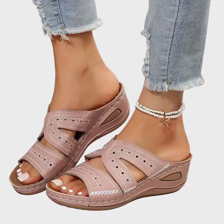 Coastal Breeze Cutout Sandals Luxe-london.uk