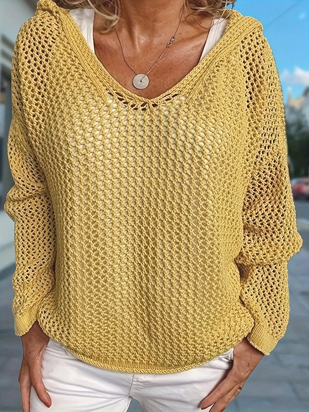 Coastal Breeze Loose Knit Sweater Jasmine's Boutique Australia