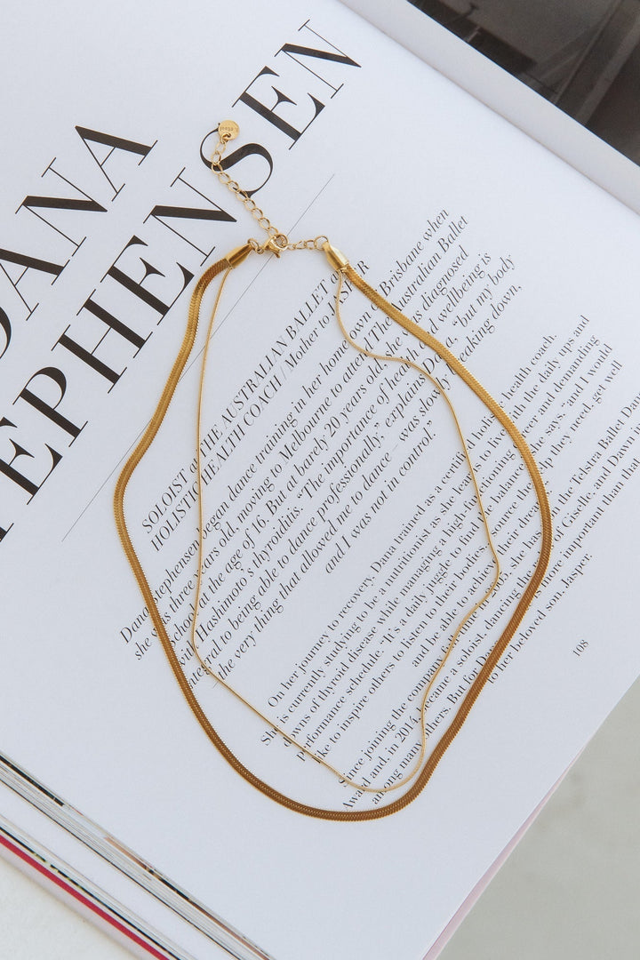 18K Gold Necklace Effortlessly Jasmine's Boutique Australia