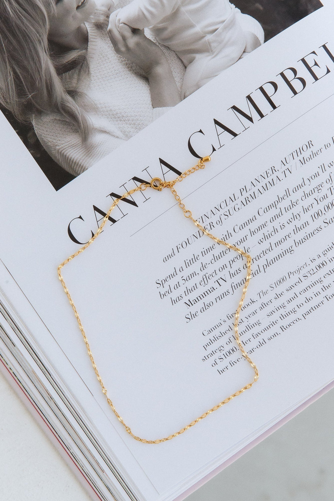 18 Karat Gold Plated Necklace Jasmine's Boutique Australia