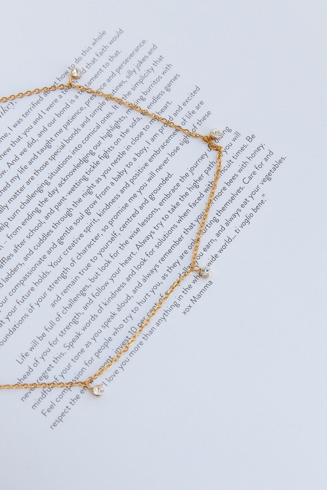18 Karat Gold-Plated Love Is A Moment Necklace Jasmine's Boutique Australia